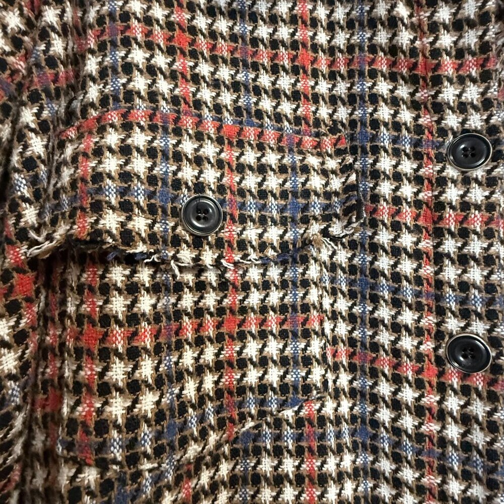 Davi&Dani Women's Size Large Oversized Plaid Butt… - image 7